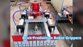Préhenseurs/pinces pour robots dans la ligne de production pour la fabrication de briques en terre cuite