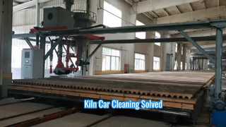 Équipement de nettoyage de voiture de four automatique pour usine de briques de four tunnel