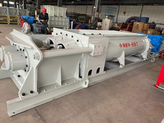 Mélangeur automatique d'axe de double de machine de mélangeur de matière première d'argile d'usine de brique