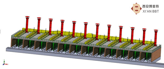Clay Brick Tunnel Kiln Technology réfractaire automatique a adapté aux besoins du client