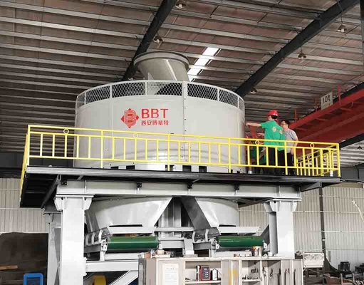 Installation de fabrication minérale à grande vitesse Pan Mills humide automatique