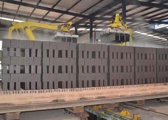 Projet de fabrication de briques entièrement automatique, système de combustion au gaz naturel, four tunnel pour blocs de briques creuses