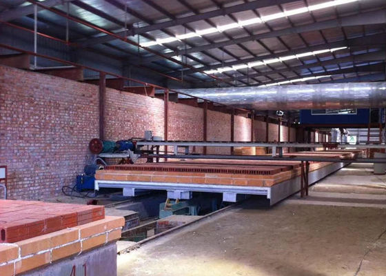 Projet de fabrication de briques entièrement automatique, système de combustion au gaz naturel, four tunnel pour blocs de briques creuses