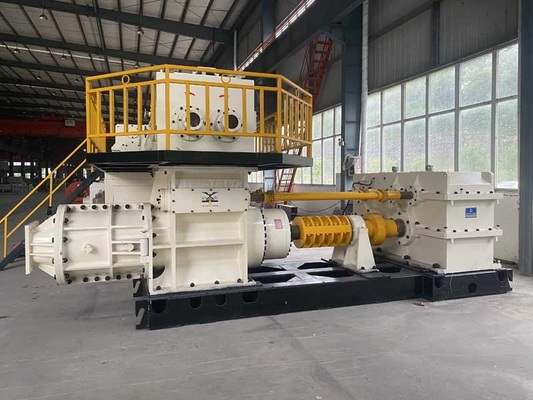 Dent de Clay Brick Forming Machine Mixing d'extrudeuse de vide d'acier au carbone d'EV60A