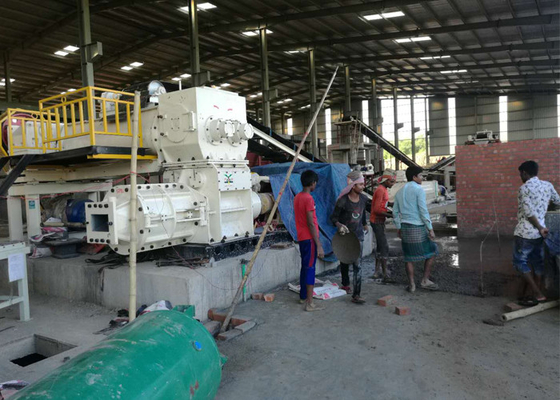 Chaîne de production complètement automatique de briques d'argile de machines d'extrudeuse de vide de matériau de construction brique faisant des machines