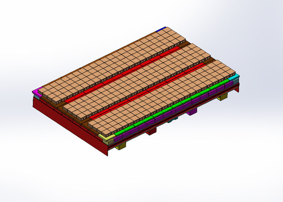 BBT a adapté Clay Brick Tunnel Kiln Cart aux besoins du client avec le dispositif d'échappement