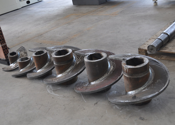 Extrudeuse à vide Machines de fabrication de briques Pièces détachées Arbre à auger Reamer Spirale Pour boîte d'alimentation