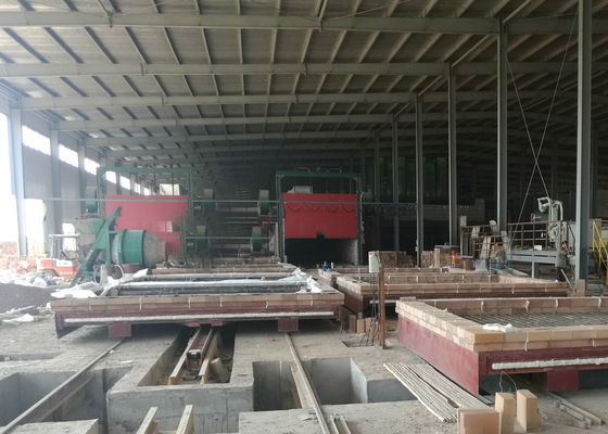 Système de processus réfractaire automatique d'équilibre de pression de Clay Brick Tunnel Kiln Firing