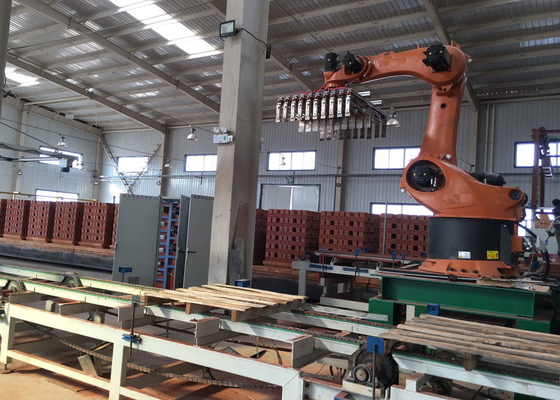 robot automatique de bloc de brique d'argile plaçant empiler des machines pour la chaîne de production de brique d'argile