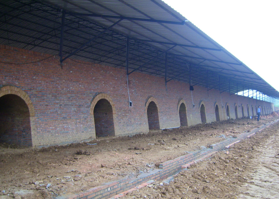 Ligne de Clay Hollow Brick Machine Production pour l'usine de four à Hoffman