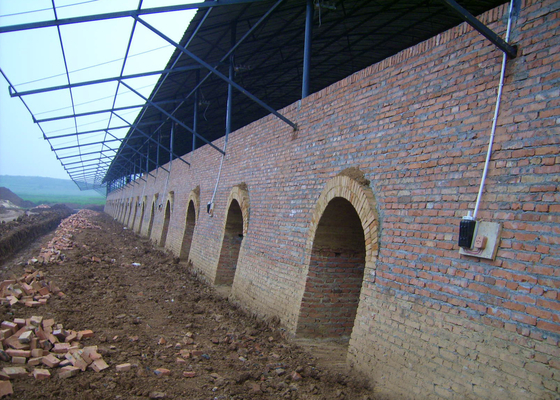 Ligne de Clay Hollow Brick Machine Production pour l'usine de four à Hoffman