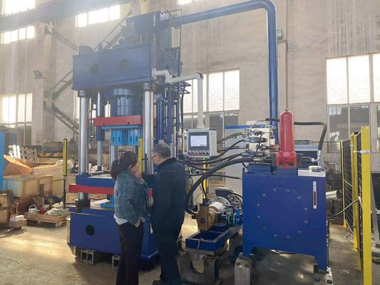 Presse hydraulique bleue personnalisée de haute pression de 20 T à 1200 T pour la fabrication de briques isolantes et de briques réfractaires,