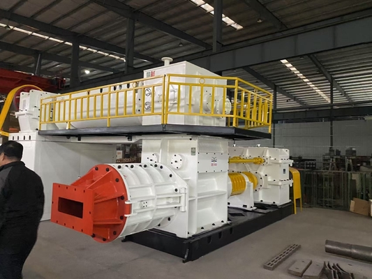Extrudeuse sous vide pour la fabrication de briques d'argile Machines de fabrication de briques Processus de formage de briques Blocs creux solides